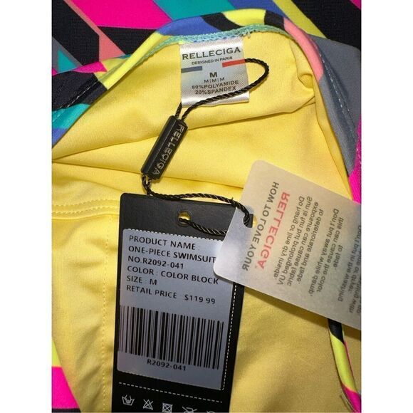 RELLECIGA Women's Bandeau One Piece Swimsuits - Picture 5 of 5